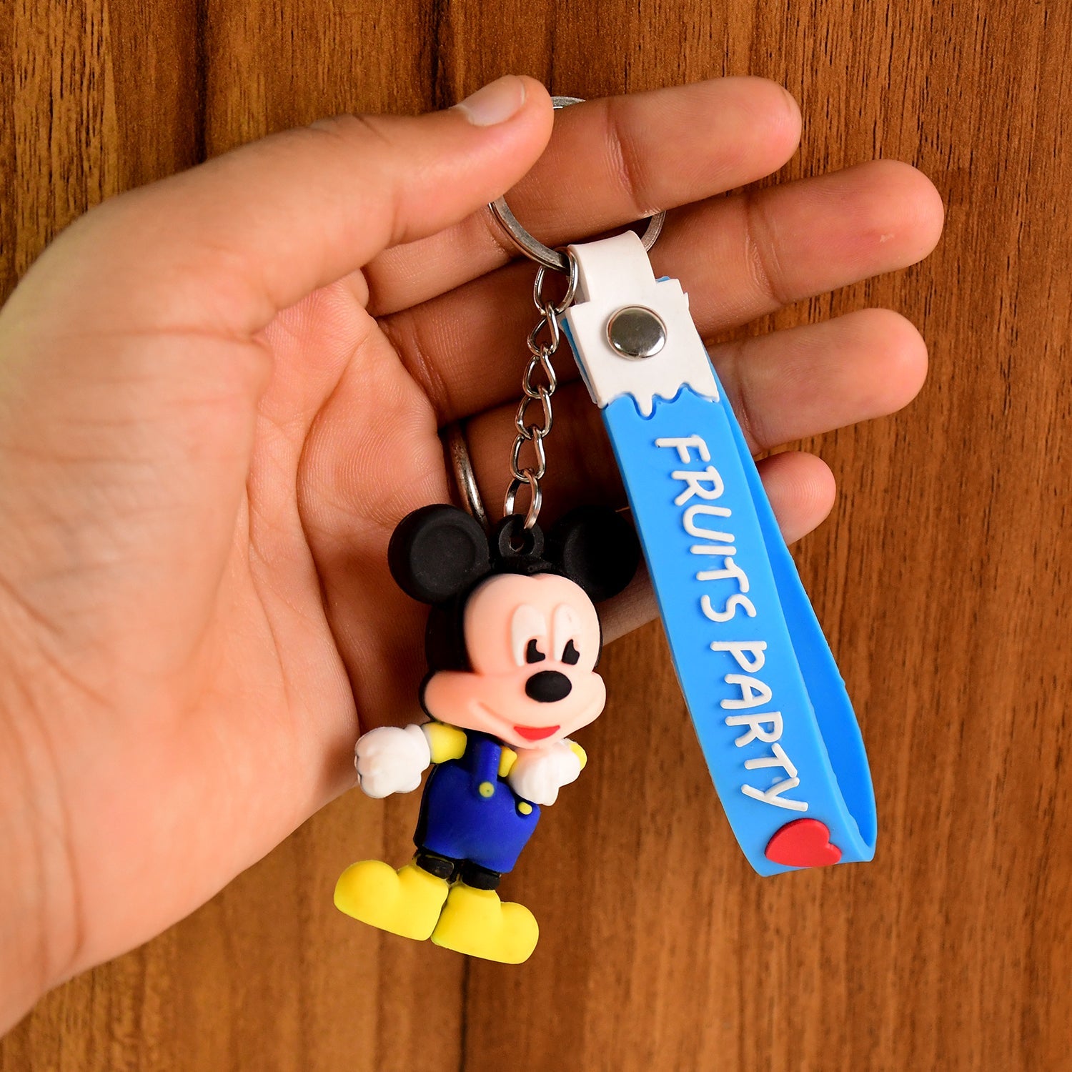 Cute Cartoon Silicone 3D Key Chain with Metal Hook & Strap (Pack of 1) Cute Cartoon Silicone 3D Key Chain with Metal Hook & Strap (Pack of 1)